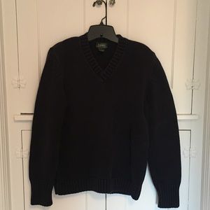 Ralph Lauren Navy V-neck Sweater - L